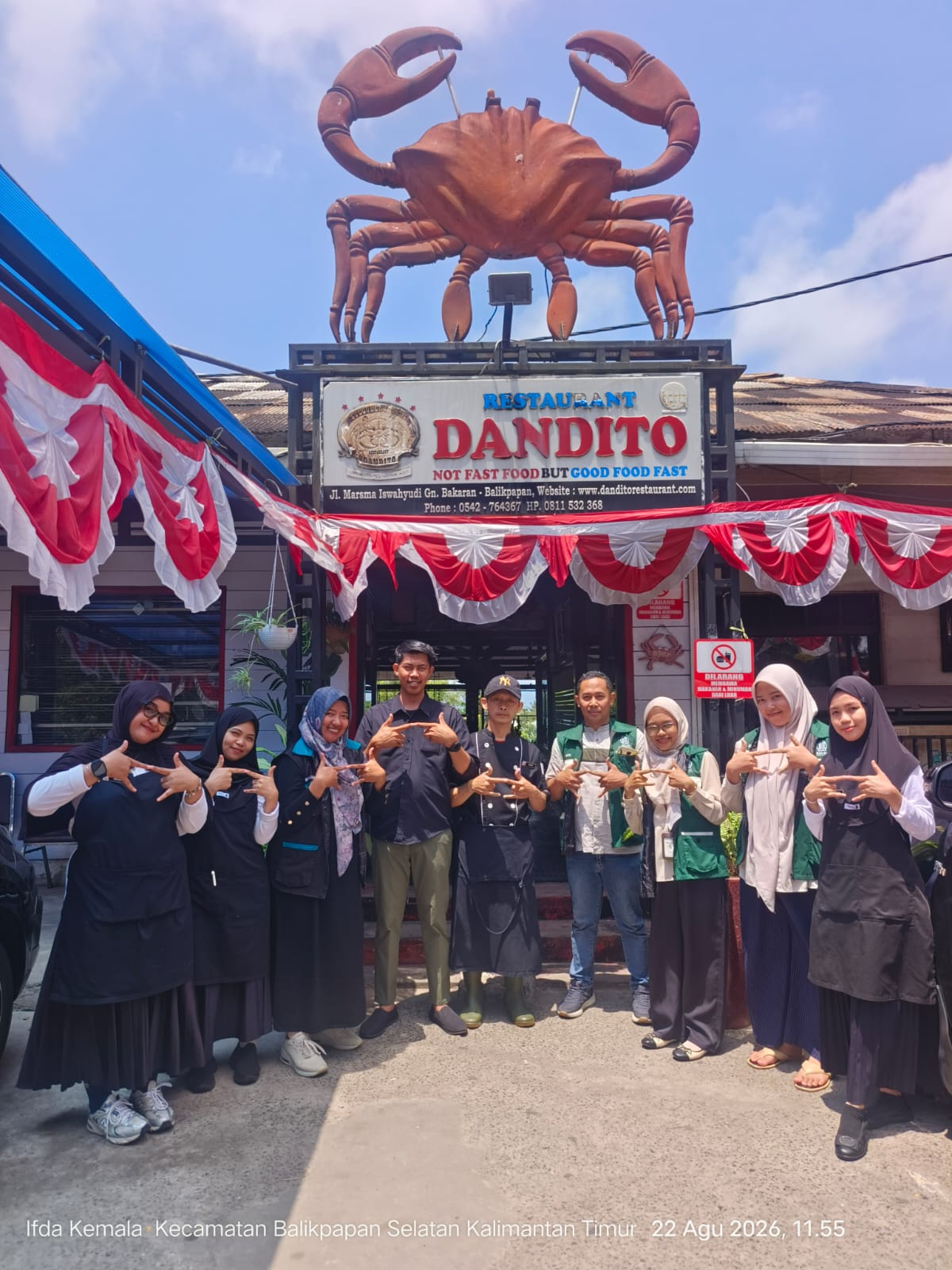 Gencarkan Ekosistem Halal di Balikpapan, LPH UINSI Samarinda Audit Kepiting Dandito post thumbnail image